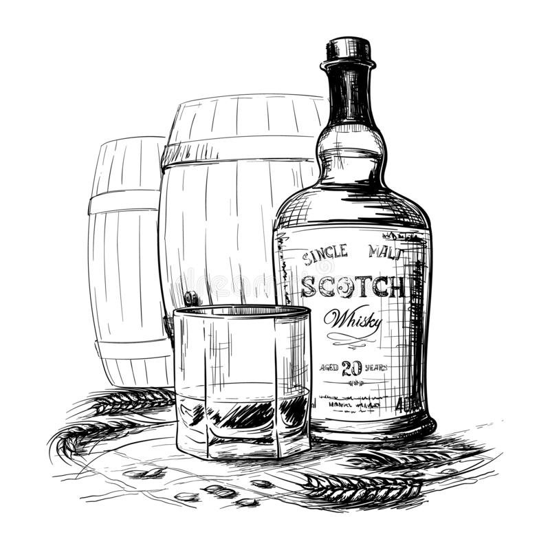 lineart_whiskybottle